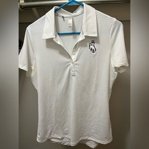 University of Wyoming women’s white polo